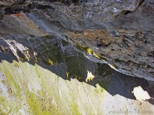 Paroi d'Anterne : Les yeux dans le bleu (L13 : 6b+)