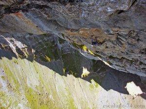 Paroi d'Anterne : Les yeux dans le bleu (L13 : 6b+)