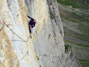 Paroi d'Anterne : Les yeux dans le bleu (L7 : 7b)